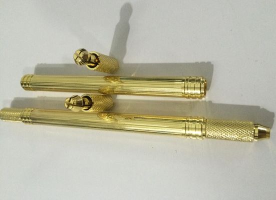 China Manueller Tätowierungs-Stift Aluminium-Microblade-Augenbrauen-Pen With Double Head Ands fournisseur