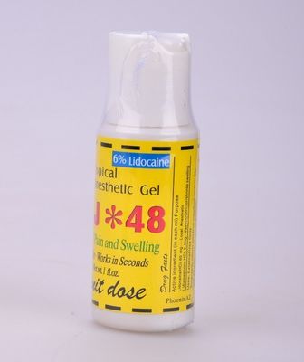 China Tätowierungs-betäubendes Gel 6% Lidocaine SSJ 48 für Lippentätowierung, aktuelle betäubende Creme fournisseur