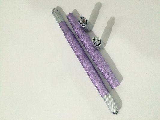 China Silber-und doppelte Hauptaluminiumtätowierungs-kosmetischer manueller Augenbrauen-Stift Pupler fournisseur