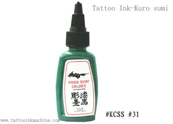China Ewige Tätowierung Kuro Sumi 1OZ schwärzen grüne Farbe für das Körper-Tätowieren mit Tinte fournisseur
