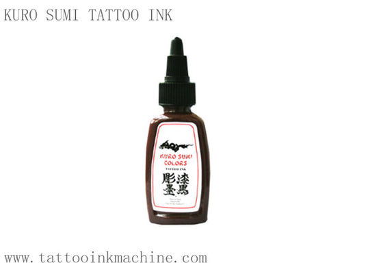 China Brown-Farbewige Tätowierungs-Tinte Kuro Sumi 1OZ für das dauerhafte Make-upkörper-Tätowieren fournisseur