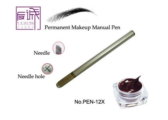 China 110mm dauerhaftes Make-up Verschluss-Gerät-im manuellen Tätowierungs-Stift für das Augenbrauen-Tätowieren fournisseur