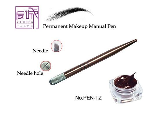 China Schweres dauerhaftes Make-upkupfer-kurvte manueller Tätowierungs-Stift für 15-Prong Nadeln fournisseur