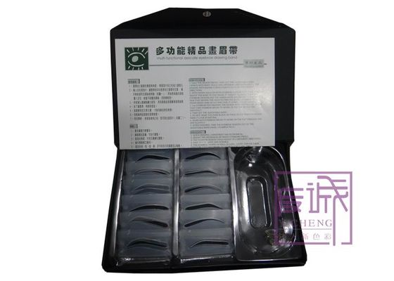 China Soem-Augenbrauen-schablonierende Ausrüstung mit 12 Augenbrauen-Schablonen fournisseur