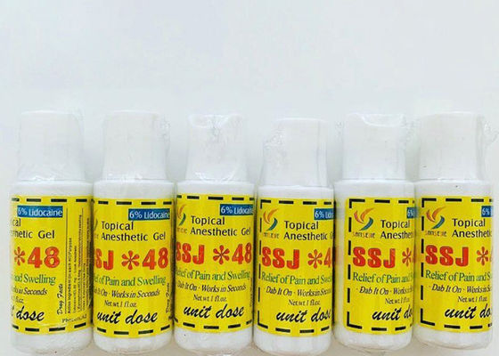 China SSJ*48 gesticktes Augenbrauen-Tätowierungs-Betäubungsmittel mit 6% Lidocaine-Hydrochlorid fournisseur
