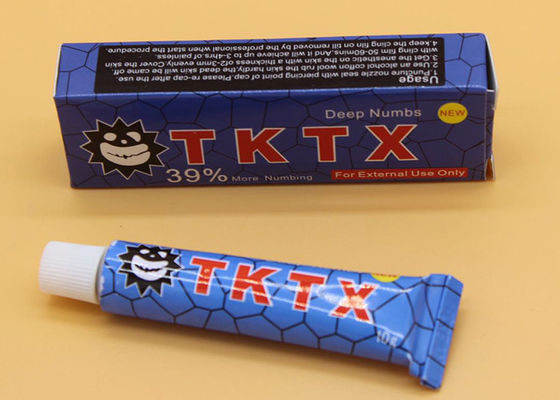 China 39% blaue TKTX schmerzlose Tätowierungs-betäubende Augenbrauen-betäubende Schmerzlinderung mit Lidocaine fournisseur