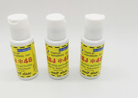 China 6% betäubende Sahneaugenbraue Microblading Tätowierungs-SSJ48 schmerzloses Gel fournisseur