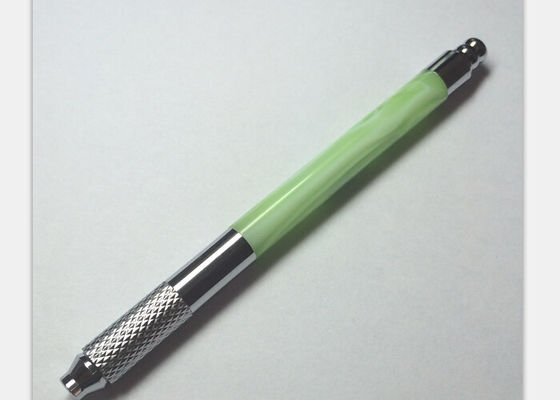 China Dauerhafte Make-uptätowierungs-manueller Stift des Kristall-110MM, Nadel-Blatt-kosmetischer Tätowierungs-Stift fournisseur