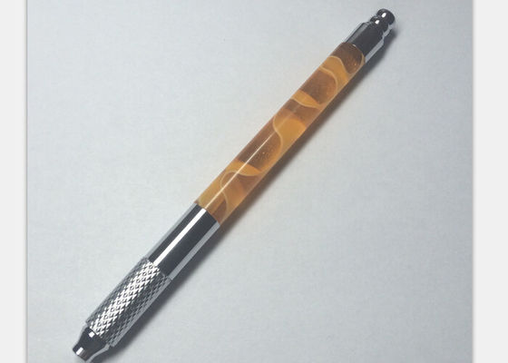 China Bunter Tätowierungs-Augenbrauenstift des Kristalles 110MM handgemachter, Berufstätowierungs-manueller Stift fournisseur