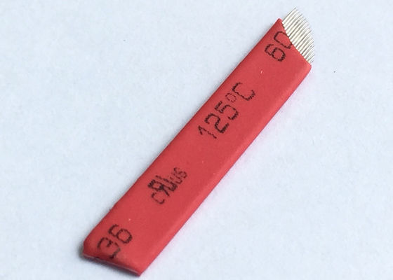 China Rotes Make-upnadel-/Augenbrauen-Nadel-Blatt Microblading dauerhaftes fournisseur