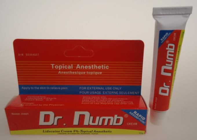 Aktuelle Schmerz-Tätowierungs-betäubende Creme 5% Lidocaine-Dr.-Numb Pain Relief 0