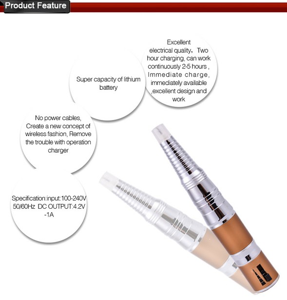 Tätowierungs-Augenbrauen-Maschinen-Ausrüstung mit drahtlosem dauerhaftem Make-up Pen Kit 1