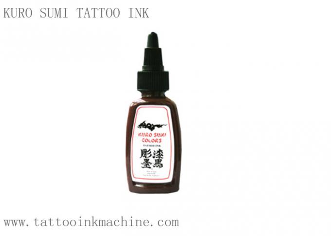 Brown-Farbewige Tätowierungs-Tinte Kuro Sumi 1OZ für das dauerhafte Make-upkörper-Tätowieren 0
