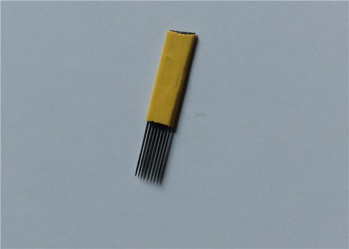 Dauerhafte Make-up Microblading-Augenbrauen-Tätowierungs-Nadeln 15M Disposable Less Vibration 0