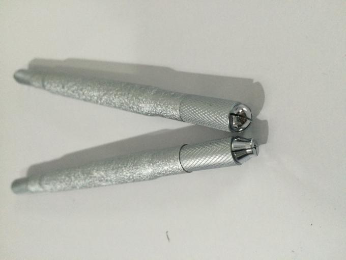 Doppelter manueller Tätowierungs-Aluminiumstift des Kopf-5D Microblading, Augenbrauen-Tätowierungs-Stift 0