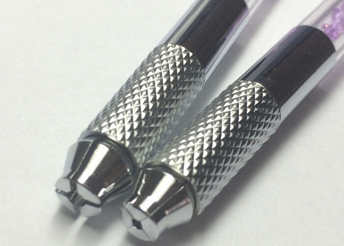 Neueste Tätowierungsstift Augenbrauen-handgemachter Stift Rosa-Crystal Manuals dauerhafte 0