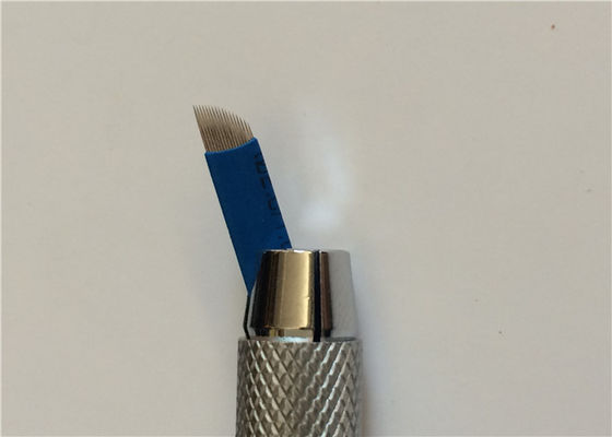 China Blau dauerhafte Sticknadeln 0,25 Millimeters 17 Stiftdes make-up3d für Tätowierungen fournisseur