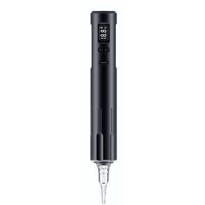 China Wireless Dermografo Elektrische Tätowiermaschine Kabellose Permanente Make-up-Maschine Aluminium 2 Batterieköpfe RCA-Anschlussmodell fournisseur
