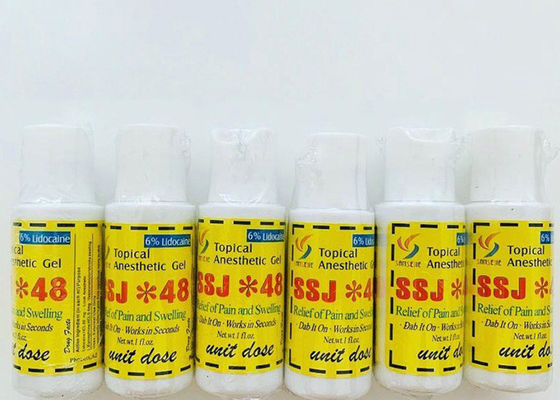 China SSJ*48 Broderierte Augenbrauen Tattoo Anästhesiegel mit 6% Betäubungshydrochlorid fournisseur