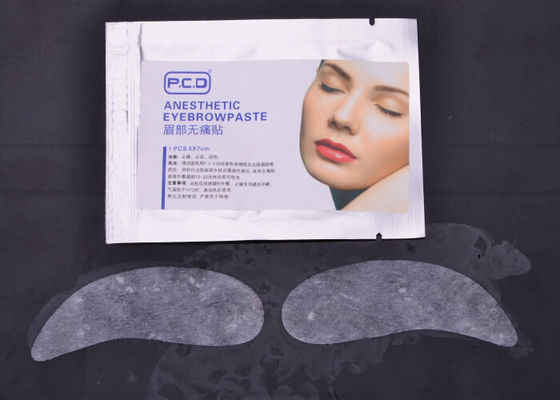 China PCD stickte Augenbrauen tätowieren taube Creme, schmerzlose Augenbrauen-Maske fournisseur