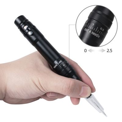 Populärer drahtloser Tattoo-Pistolen-Körpermaschine Länge 136*20mm Mikroblading Kabellose PMU-Maschine für Augenbrauen Haarschlag Augenbraue fournisseur