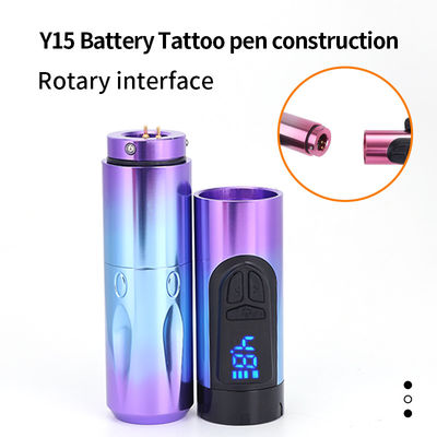 14500mAh Reserve Batterie Strom drahtlose Tätowiermaschine mit LCD-Display und austauschbare Batterie Flugzeug Aluminium Design fournisseur