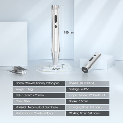 Drahtlose Dermographie-Maschine SPMU Kabellose Augenbraue Permanente Make-up Universalpatrone Mikrobladermaschine Tätowierfeder fournisseur