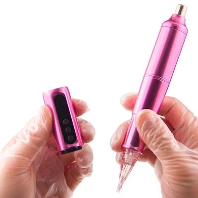 Kopfhaut Mikropigmentierung Augenbraue Eyeline Lippe Rotations-Tattoo-Patronen Stift Edelstahl mit elektrischer Batterie fournisseur