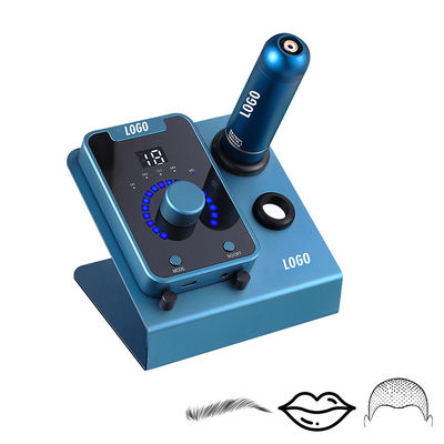 Elektrische Pistole Typ SMP Kopfhaut Mikropigmentierung Gerät mit Permanent Make-up und Schweizer Motor Tattoo-Maschine in Schwarzblau fournisseur