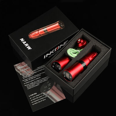 INKONE NARW Marke Digitale LCD Touchscreen Anzeige 1800mAh Batterie Tätowierfeder Mikropigmentierungsmaschine Wireless Tätowiermaschine fournisseur