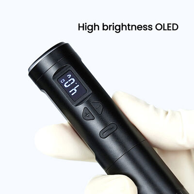 Wireless Dermografo Elektrische Tätowiermaschine Kabellose Permanente Make-up-Maschine Aluminium 2 Batterieköpfe RCA-Anschlussmodell fournisseur