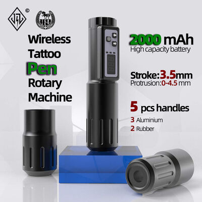 Electric LCD Display 2000mAh Battery Tattoo Gun RCA Wireless Rotary Tattoo Machine Pen Kit  for Tattoo Artist fournisseur