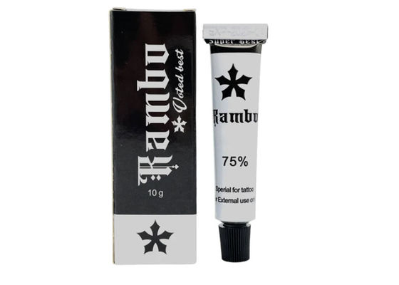 10g RAMBO Schmerzfreie Permanent Make-up Betäubungscreme für Tätowierungen