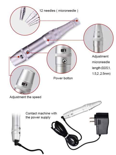 Dauerhafte Make-upmaschine - elektrischer Microneedle Pen Therapy Machine 2