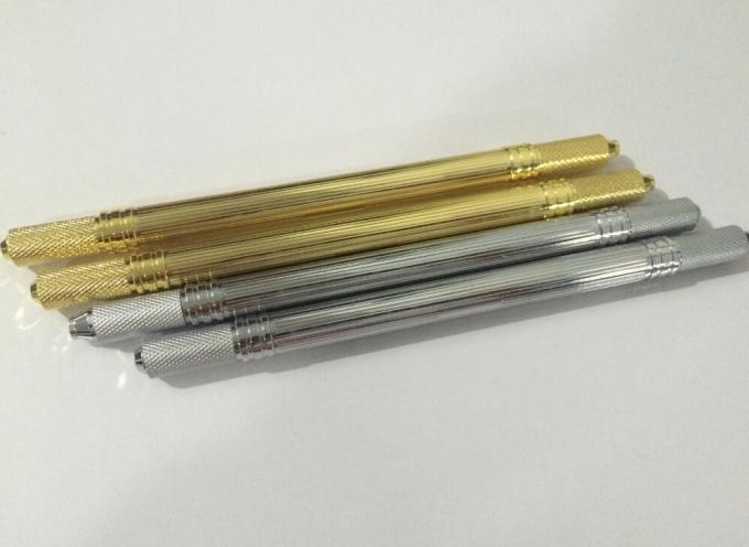 Manueller Tätowierungs-Stift Aluminium-Microblade-Augenbrauen-Pen With Double Head Ands 0