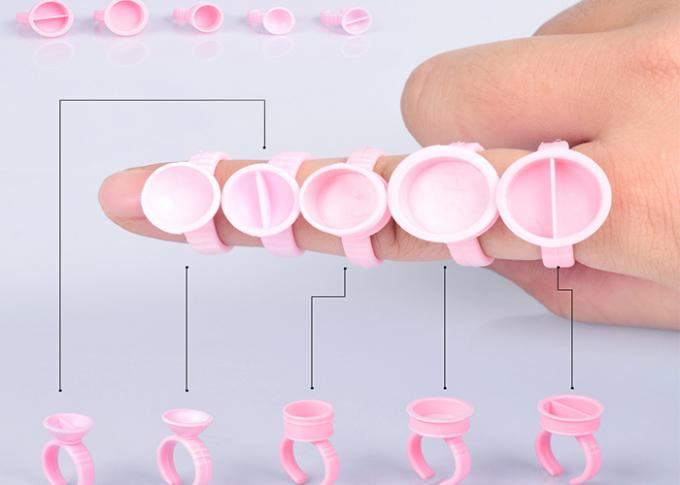 Durchmesser 1.5cm/1.2cm rosa Plastiktinte Ring Tattoo Holer Equipment Supplies 2