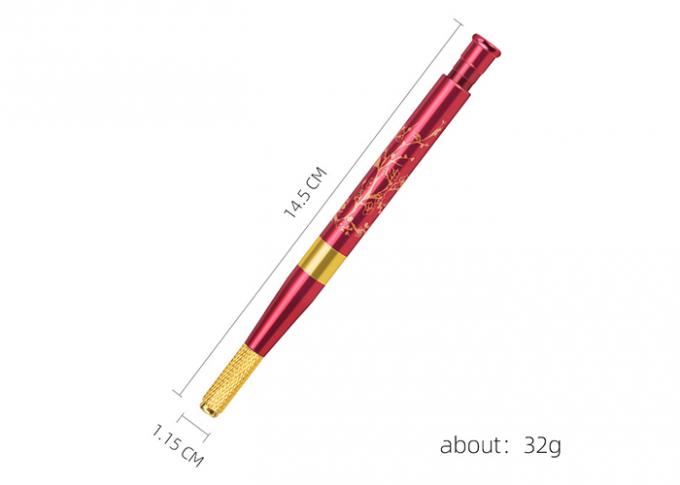 Roter manueller Stift Lucky Eyebrow Microblade Needle Tattoos 0