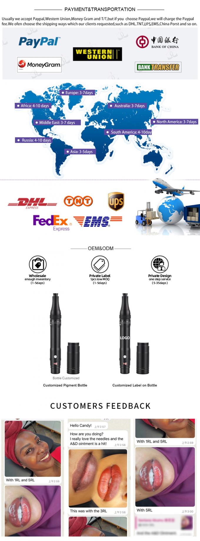 14500mAh Reserve Batterie Strom drahtlose Tätowiermaschine mit LCD-Display und austauschbare Batterie Flugzeug Aluminium Design 12