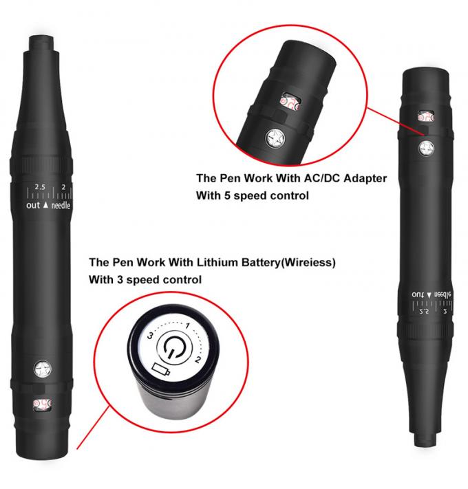 Professionelle Batterie-Augenbrauen-Tattoo-Maschine mit 0-3.5mm Nadelprotrusion und drahtlosem Design 3