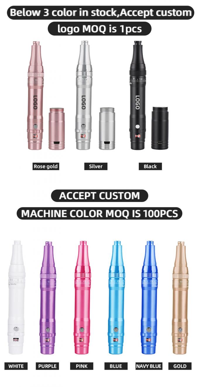 Professionelle Batterie-Augenbrauen-Tattoo-Maschine mit 0-3.5mm Nadelprotrusion und drahtlosem Design 6