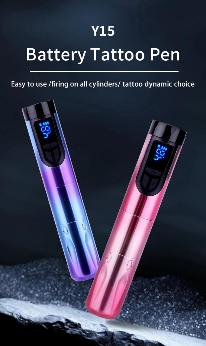 14500mAh Reserve Batterie Strom drahtlose Tätowiermaschine mit LCD-Display und austauschbare Batterie Flugzeug Aluminium Design 0