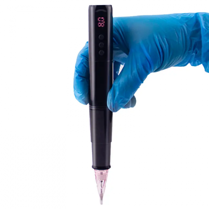 Kopfhaut Mikropigmentierung Augenbraue Eyeline Lippe Rotations-Tattoo-Patronen Stift Edelstahl mit elektrischer Batterie 4