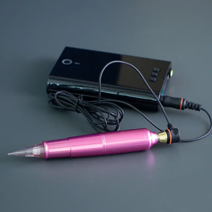 Kopfhaut Mikropigmentierung Augenbraue Eyeline Lippe Rotations-Tattoo-Patronen Stift Edelstahl mit elektrischer Batterie 1