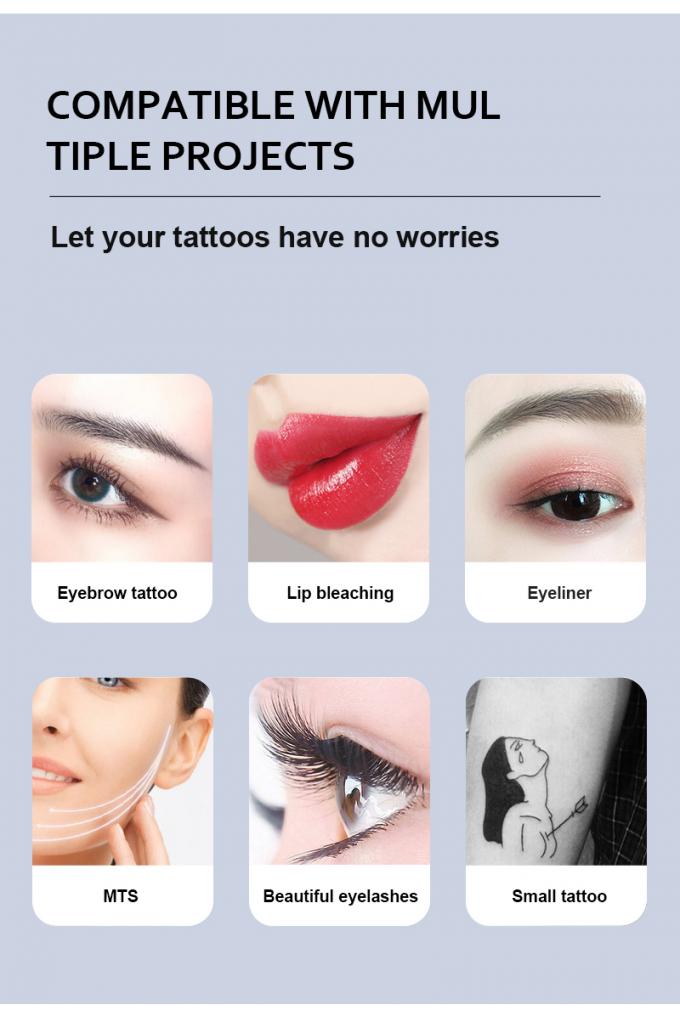 Kopfhaut Mikropigmentierung Augenbraue Eyeline Lippe Rotations-Tattoo-Patronen Stift Edelstahl mit elektrischer Batterie 5