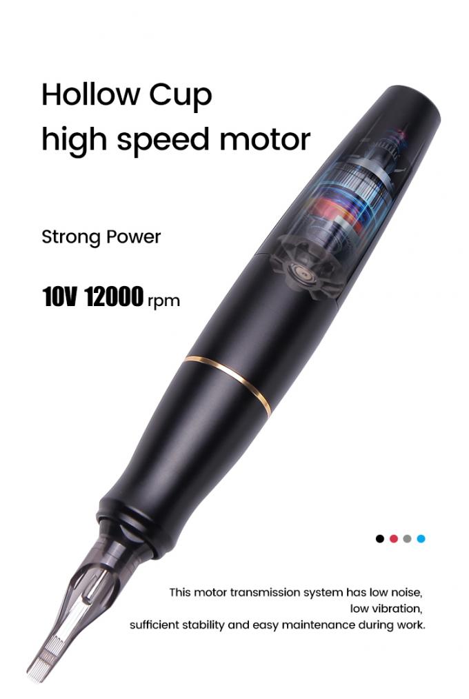 Motor ohne Kern Edelstahl Rot Mikrobladen Augenbrauen Lippen Eyeliner Tattoo Pistole 0