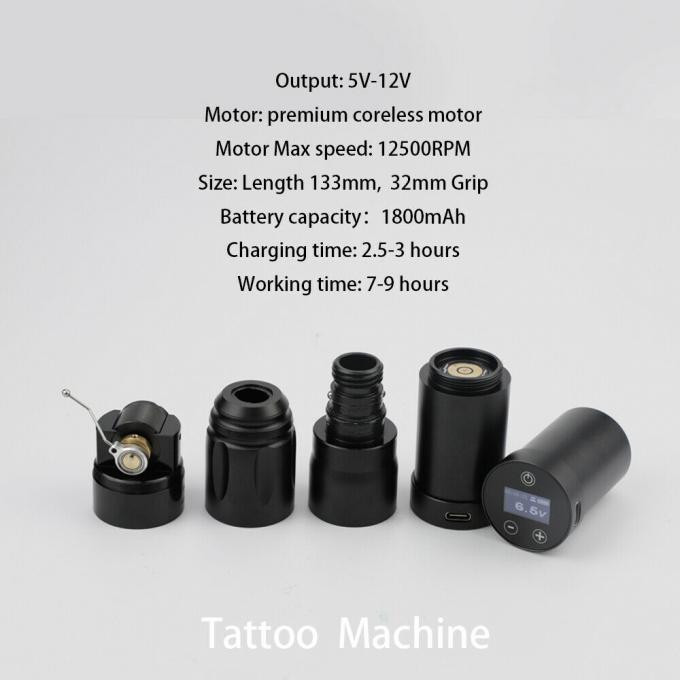 INKONE NARW Marke Digitale LCD Touchscreen Anzeige 1800mAh Batterie T&auml;towierfeder Mikropigmentierungsmaschine Wireless T&auml;towiermaschine 2