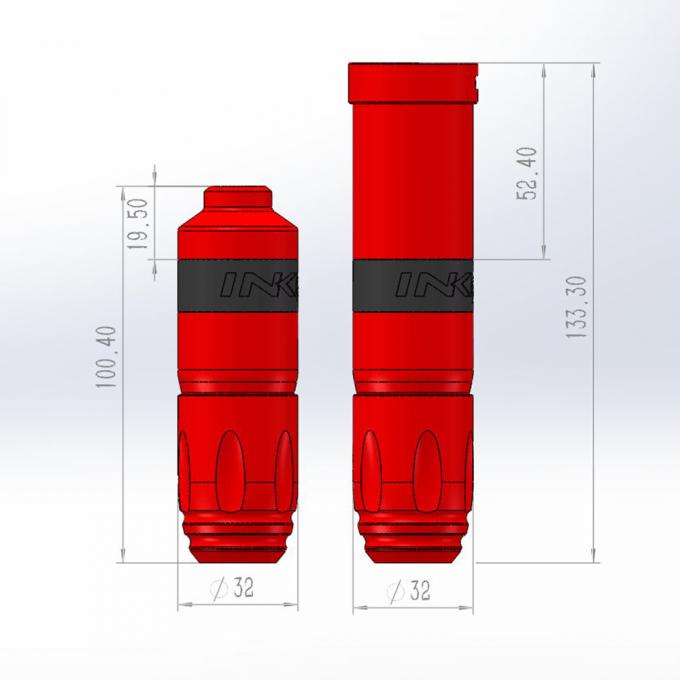 INKONE NARW Marke Digitale LCD Touchscreen Anzeige 1800mAh Batterie T&auml;towierfeder Mikropigmentierungsmaschine Wireless T&auml;towiermaschine 6
