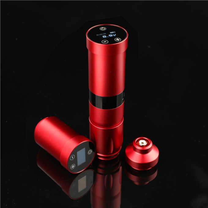 INKONE NARW Marke Digitale LCD Touchscreen Anzeige 1800mAh Batterie T&auml;towierfeder Mikropigmentierungsmaschine Wireless T&auml;towiermaschine 12
