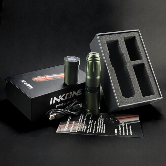 INKONE NARW Marke Digitale LCD Touchscreen Anzeige 1800mAh Batterie T&auml;towierfeder Mikropigmentierungsmaschine Wireless T&auml;towiermaschine 18