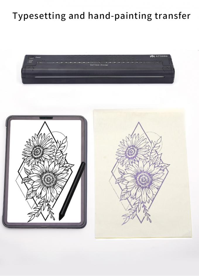 12000 mAh Mini Tattoo Schablone Drucker Thermische Kopierer Maschine Wireless Transfer Drucker Tattoo Drucker Maschine 16